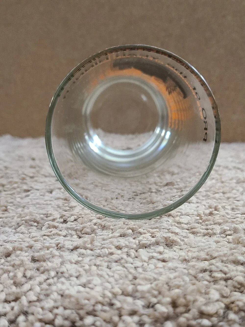 Vintage Reggie Rucker Cleveland Browns Pro of the Year Dinner Glass